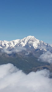 Mont blanc, Alpy, góry, Francja