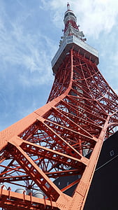 Tokyo tower, Shiba, Minato-ku, Tokyo, Nhật bản, tháp, màu đỏ