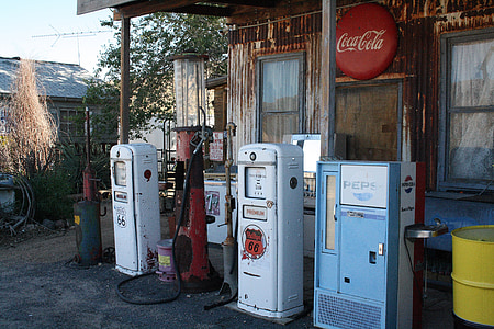 Estados Unidos da América, Arizona, Route66, postos de gasolina