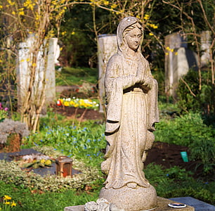 Statue, Heiligen, Abbildung, Religion, Skulptur, Steinfigur, Stein