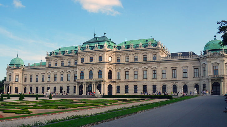 hrad, Přijďte Belvedere, palác, barokní, Vídeň, Rakousko