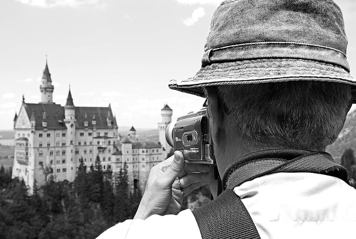 Tourist, Kristin, Bayern, Deutschland, Architektur, Schloss, Allgäu