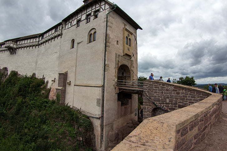 Thüringen Tyskland, Eisenach, slottet, Wartburg castle, kulturarv, verdensarv, arkitektur