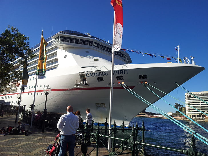 Cruise, båt, Sydney, havn, Australia, Sydney harbour, port
