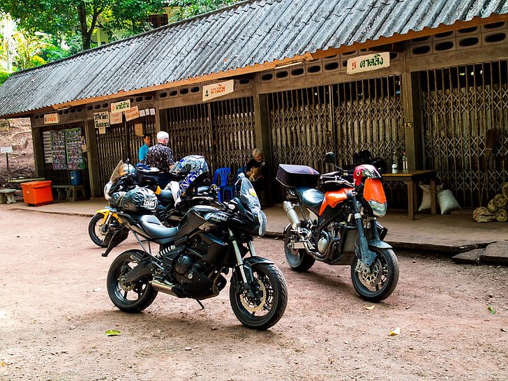 motocikli, motorrradtour, ziemeļu Taizeme