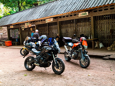 Motorräder, motorrradtour, Nord-thailand