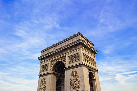 μέρη, ορόσημο, αρχιτεκτονική, δομή, Παρίσι, Ευρώπη, τόξο