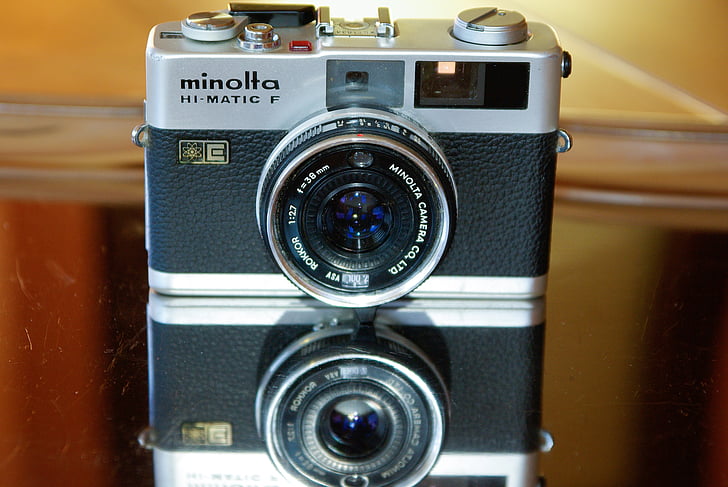 fotoğraf makinesi, eski, Minolta
