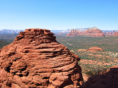 Sedona, landschap, schilderachtige, Arizona, woestijn, landschap, hemel