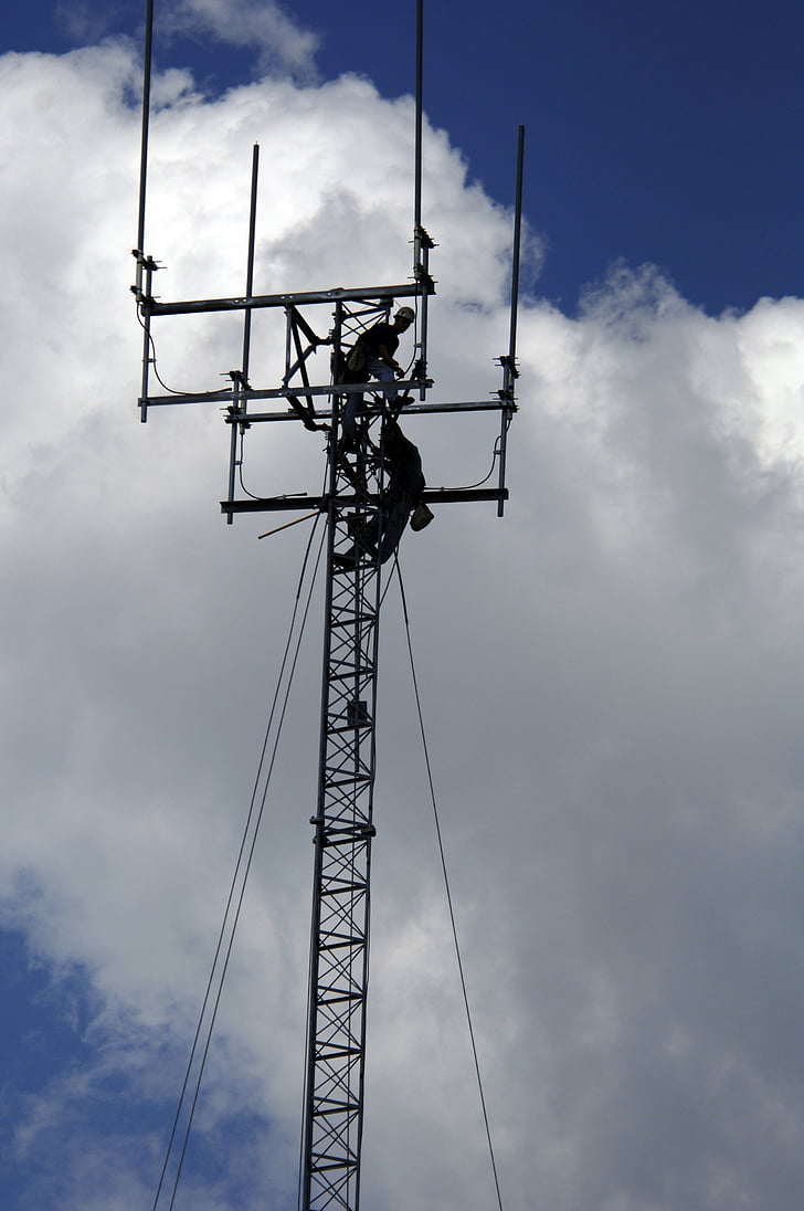 sky, clouds, new orleans, louisiana, tower, cellular, communications