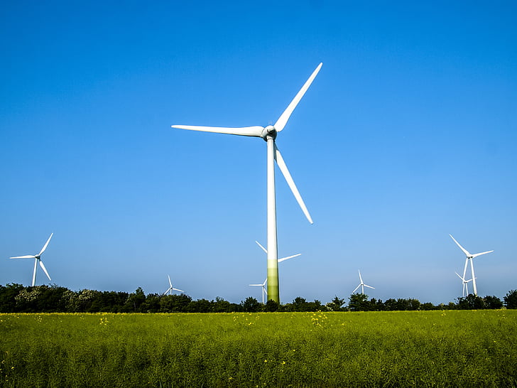 windräder, paysage, énergie éolienne, centrales éoliennes