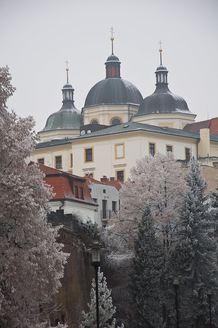 vinter, Olomouc, Frost, kirke