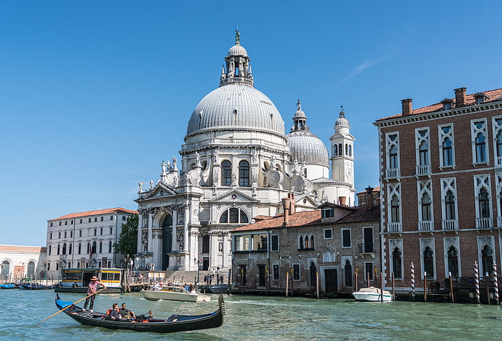 Venice, Itālija, gondola, gondoliers, kanāls, ceļojumi, ūdens