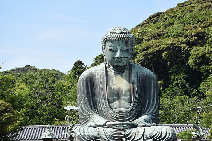 Kamakura, Kotoku, grande Buda, Ásia, estátua, Budismo, Buda