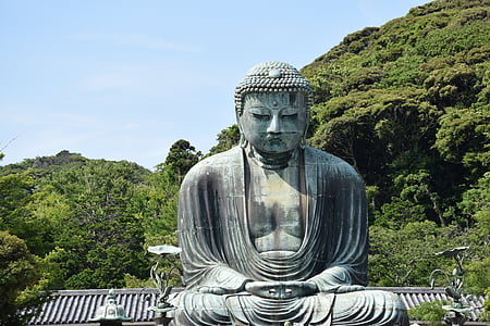 가마쿠라, kotoku, 큰 불상, 아시아, 동상, 불교, 부처님