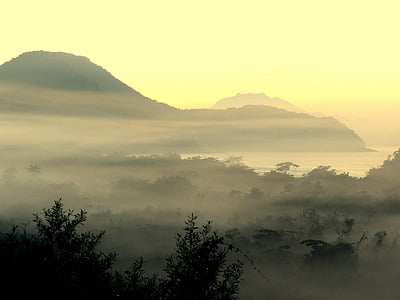 Dawn, Ubatuba, Itamambuca, São paulo, Litoral, Mar, tåge
