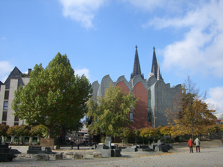 Köln, Museum ludwig, Dom, kilise steeples, Köln Katedrali, Bina, Müze
