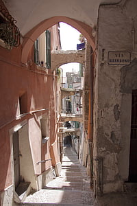 Sanremo, gamle bydel, La pigna, Riviera, Ligurien, Riviera dei fiori, historisk set