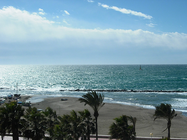 Almeria, Plaża, morze, Costa, Zapillo