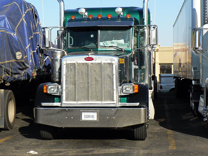 vrachtwagen truck, vervoer, Amerika, goederenvervoer, commerciële grond voertuig, vervoer, industrie