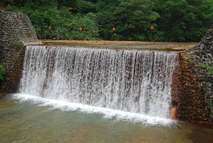 japan, waterfall, water, nature, travel