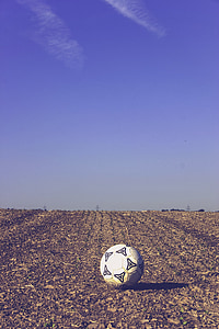サッカー, に関しては, 耕地, トレーニング ボール, ボール, ホワイト, 革