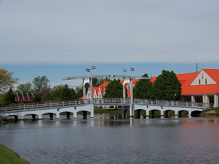 Nederlands, Nederland, Nederland, water, brug, het platform, architectuurontwerp
