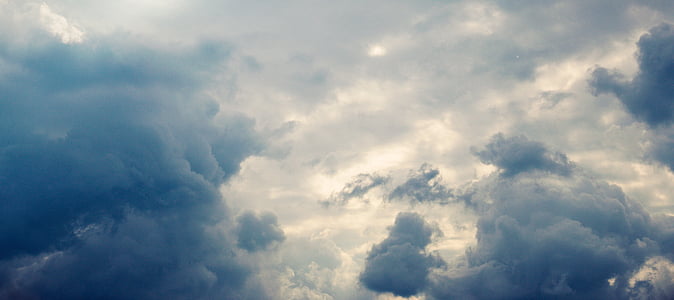 clouds, the sky, blue, yellow, storm, backgrounds, cloud - sky