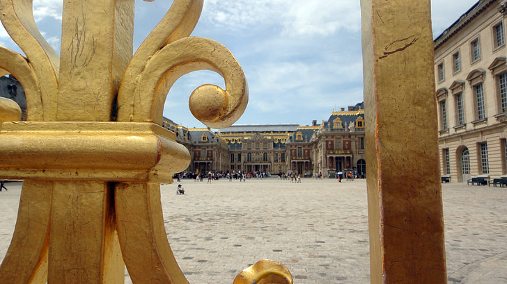 vartai, Prancūzija, turizmo, kelionės, pastatas, aukso, rūmai