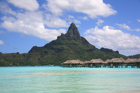 Bora bora, Tahiti, atol, Společenské ostrovy, Francouzská Polynésie, ostrovy pod vítr, ostrov
