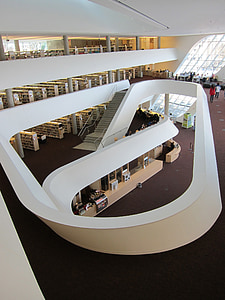 Surrey, Kanada, Britanska Kolumbija, biblioteka, knjiga, obrazovanje, zgrada