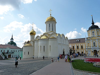 Sergiev posad, Rusya, sagorsk, altın yüzük, Manastır, Kilise, mimari
