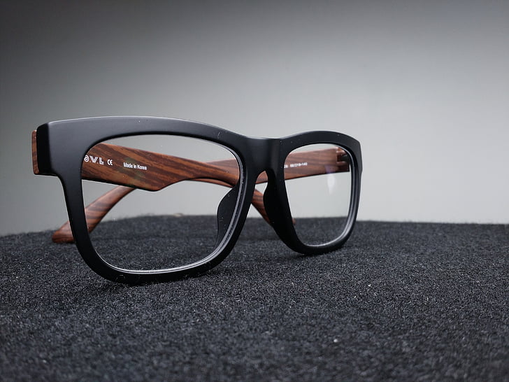 black, brown, framed, wayfarer, style, eyeglasses, textile