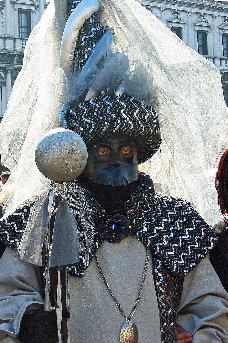 Maska, karneval, Benetke, karneval v Benetkah, Italija, preobleki