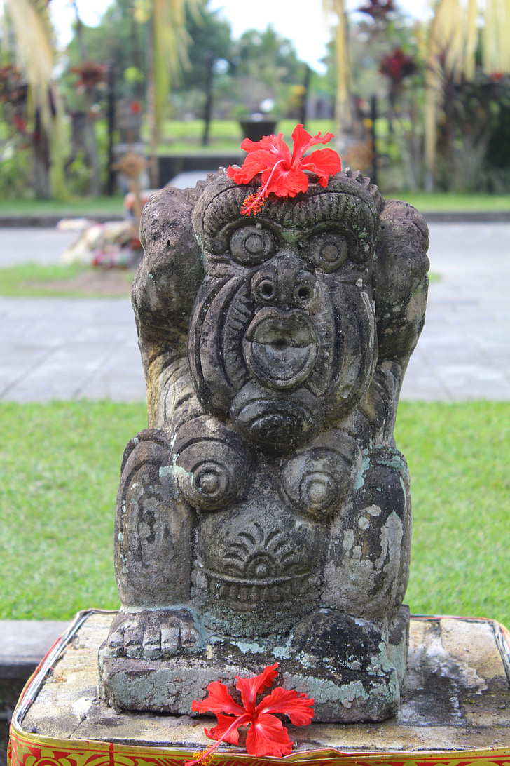 Isla de Lebar cm, fe, ídolo, estatua de, escultura, Asia, religión