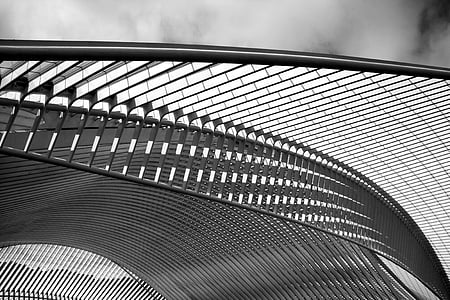 Santiago calatrava, építész, pályaudvar, Liege, parafa-guillemins, pályaudvar, építészet