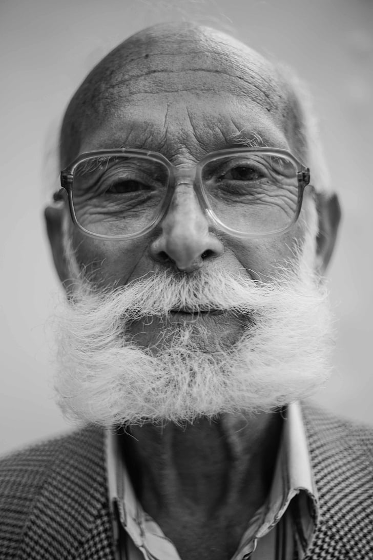 man, old, beard, portrait, face, elderly, male