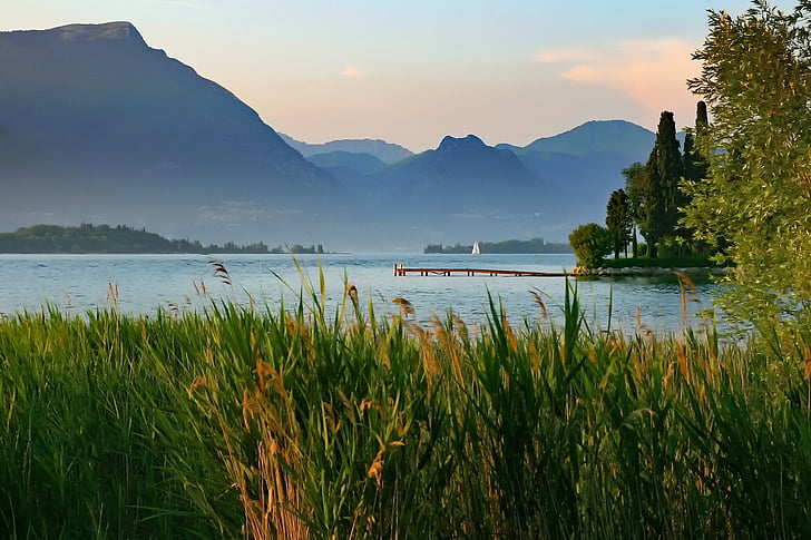 mountains, landscape, lake, water, scenic, beautiful, nature