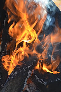 Feuer, ein Ausbruch von, die Flamme, Räuchergefäß, Brennen