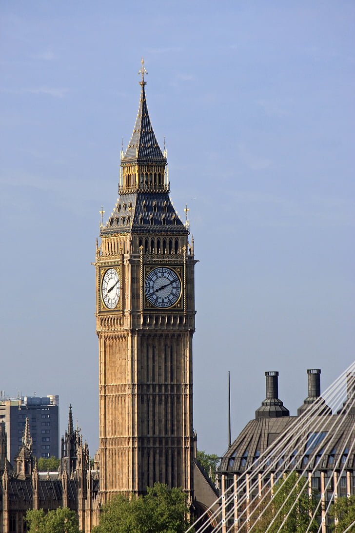 klokke, tårnet, monument, London, England, landemerke, historie