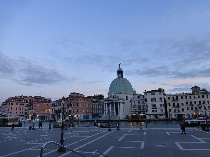 Olaszország, Velence, táj, építészet, híres hely, kupola, Európa