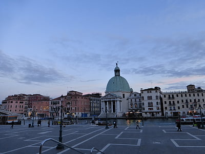Италия, Венеция, пейзаж, Архитектура, известное место, купол, Европа