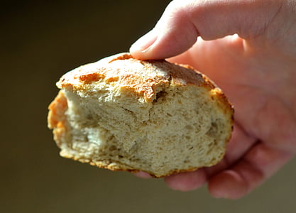 roll, bread, eat, food, baked, edible
