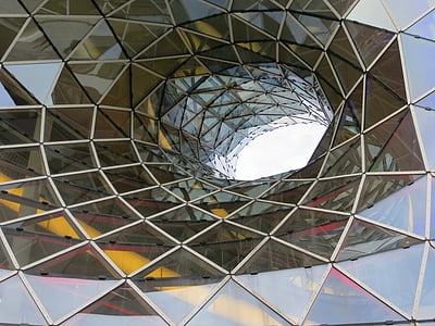 Architektūra, Frankfurtas prie Maino, Miestas, Universalinė parduotuvė, MyZeil, stiklo, pastatas