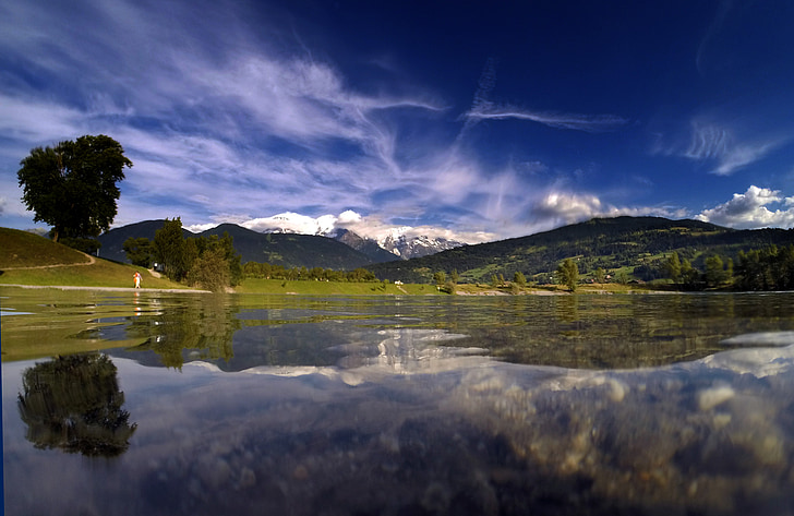 Mont blanc, Monte bianco, Alpii, peisaj, natura, paşnică, munte
