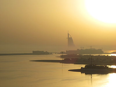 Dubai, abendstimmung, Sunset, Õhtune taevas, päikesevalguse, Romantika