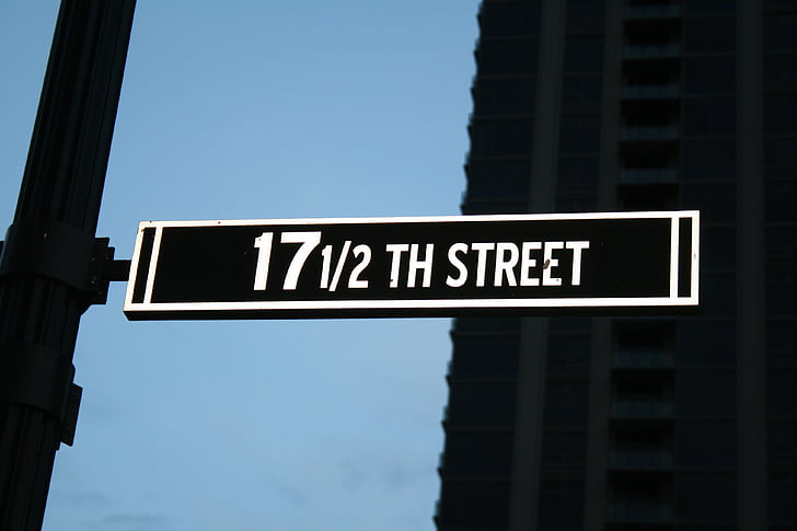 signe del carrer, nom del carrer, signe, 17