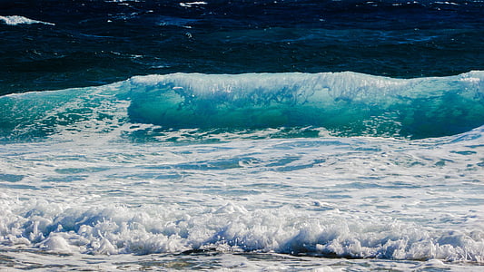 wave, smashing, sea, nature, spray, foam, power