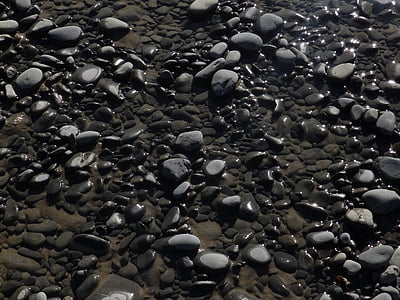 石, 川, ニュージーランド, 水, 自然