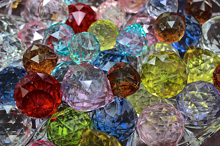 блоки скляні, барвистий, напівдорогоцінне каміння, камені, блискучі, Бісер, Скляні мікрокульки